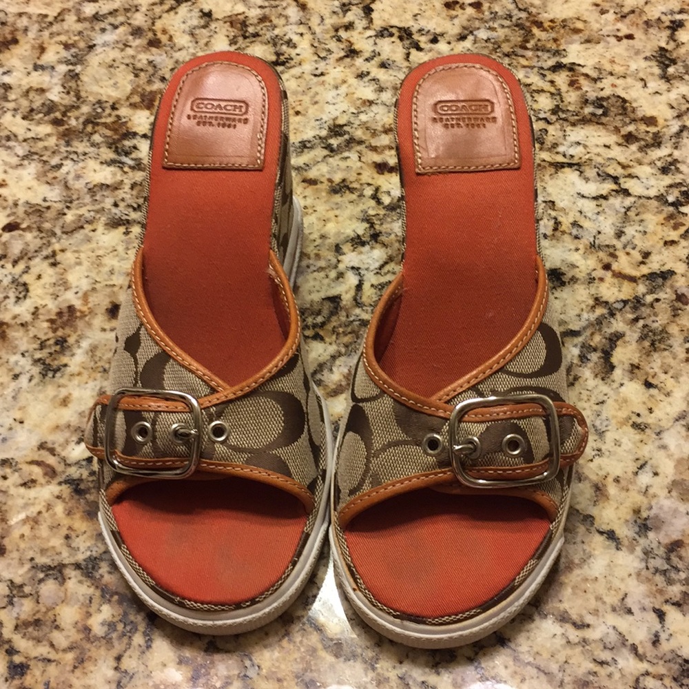 Coach wedges size 7